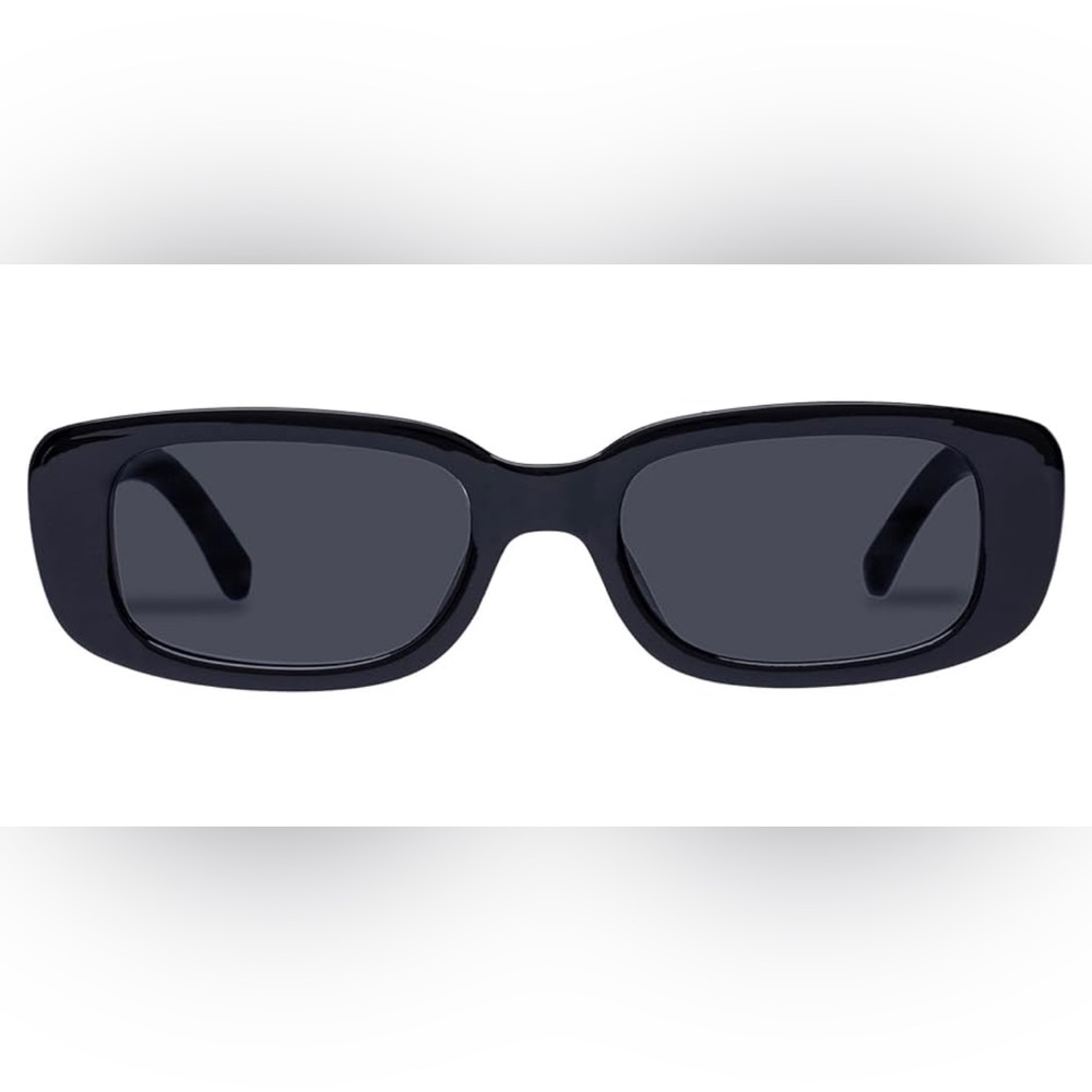 Rectangular Unisex Sunglasses Black - image 5